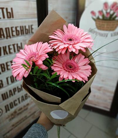 Букет цветов из: Герберы в Клишева